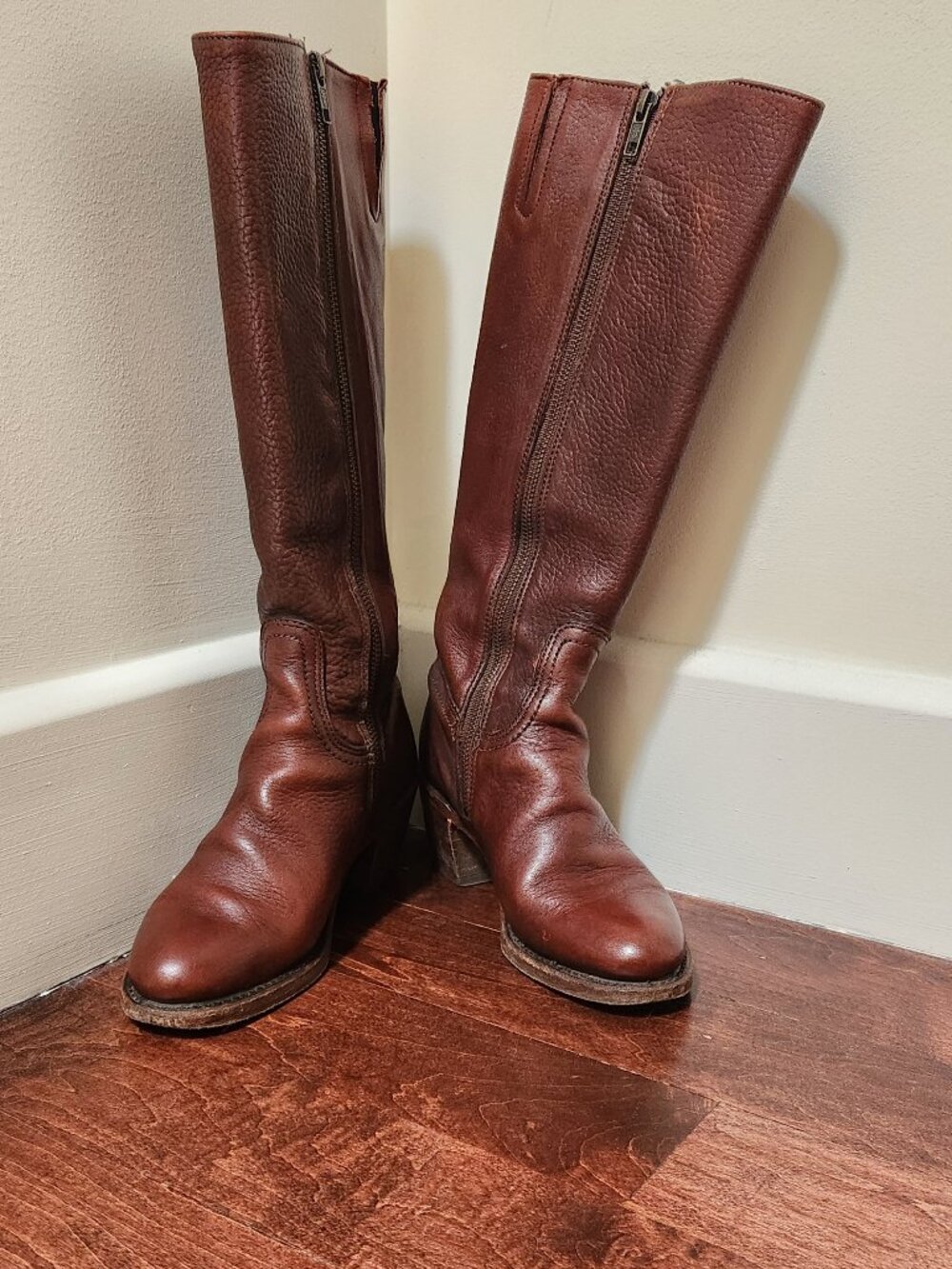 FRYE Addison Tall Zip Boots size 5.5